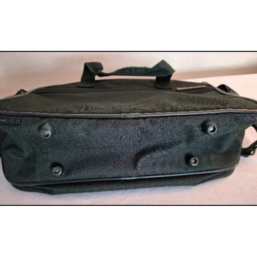 Samsonite Expandable Laptop Briefcase Carry On Green Messenger Shoulder Bag EUC